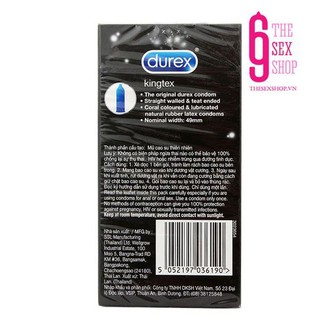 Bao Cao Su Durex Kingtex Siêu Mỏng 12S