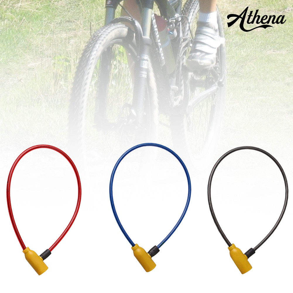 Ổ Khóa Dây Thép An Toàn Chống Trộm Cho Xe Đạp Kèm 2 Chìa Khóa