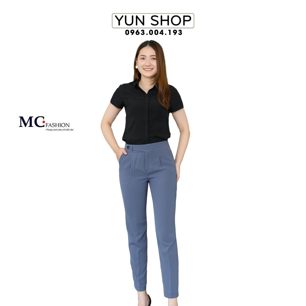 Quần tây nữ,quần âu công sở nữ Q0426 đẹp MC Fashion màu xám,mặc đồng phục nhóm,công ty đẹp