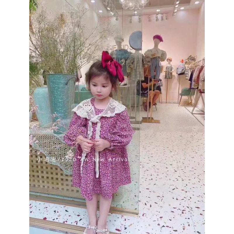 vải nhung tăm hoa nhí vintage