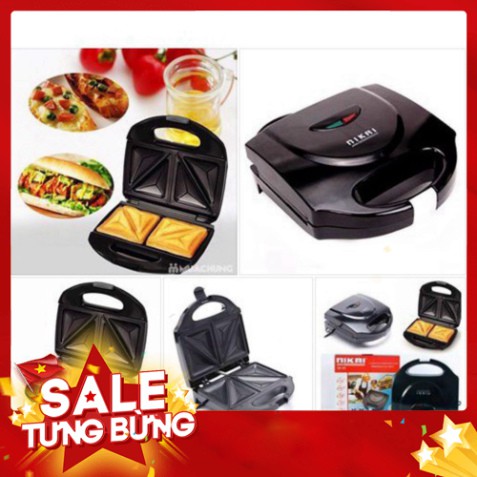 [FREE SHIP] Máy nướng bánh sandwich Nikai Nhật mới Nướng Bánh Siêu Tốc 💥BẢO HÀNH 12 THÁNG💥