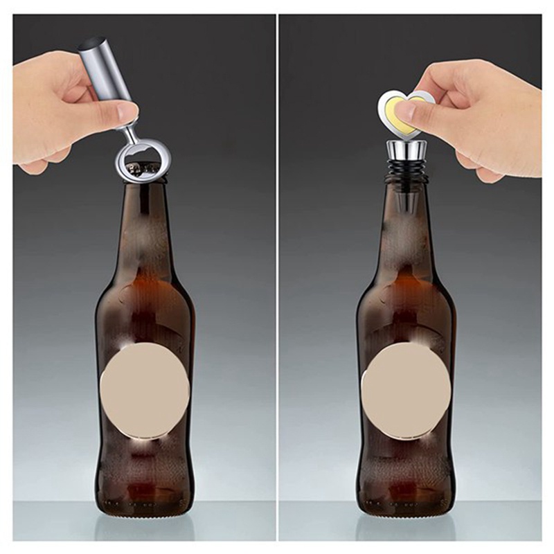 Bộ 10 Dụng Cụ Khui Nắp Chai Bằng Gỗ DIY