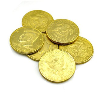 Ảo thuật với xu half dollar vàng