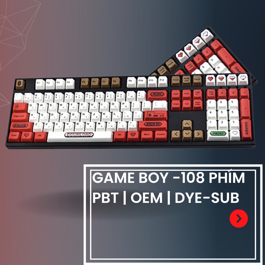 Keycap Nhựa PBT full công nghệ in sắc nét, phối màu xu hướng
