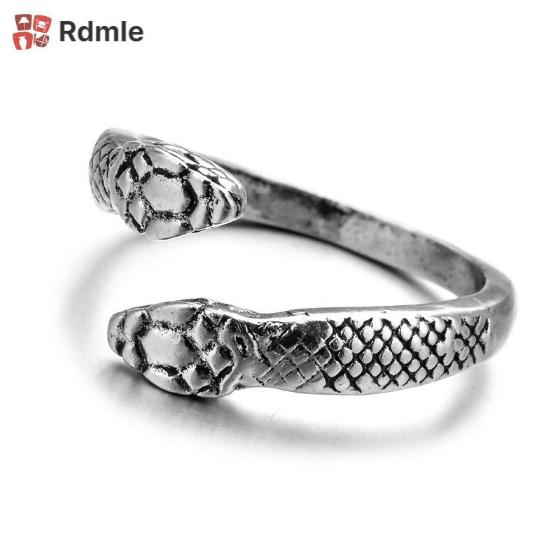 Nhẫn Đeo Tay Hình Rắn Linh Hồn Phong Cách Retro Thời Trang unisex