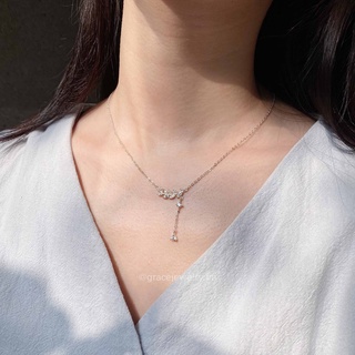 [Bạc] Dây chuyền bạc Grace - Crystal Foliage