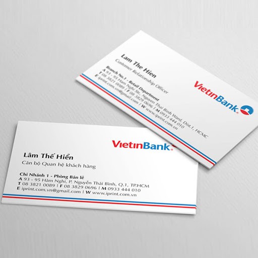 In 500 Danh thiếp GIÁ RẺ / Giấy C300 / Kích thước 90 x 54 mm / Cán màng / Không cán