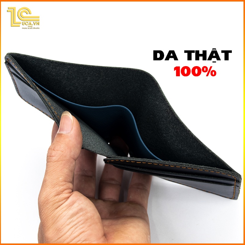 Ví nam dài dáng đứng mini chất liệu da bò hàng hiệu cầm tay kẹp tiền thương hiệu ZUCA Z07