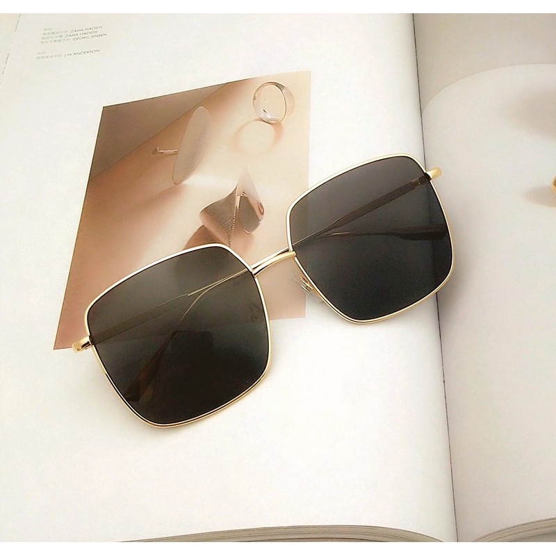 MẮT KÍNH THỜI TRANG VUÔNG ĐEN CHẤT LỪ | BigBuy360 - bigbuy360.vn