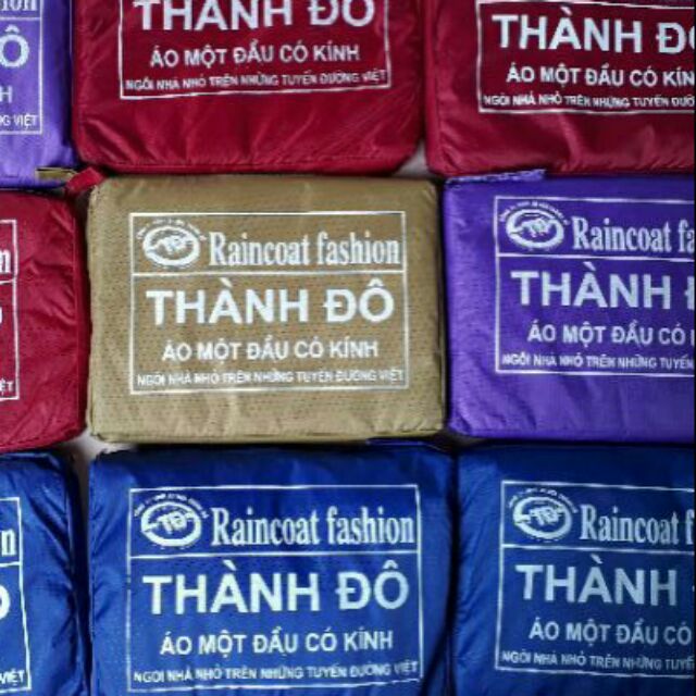 1chiếc áo mưa thành đô 1đầu có kính