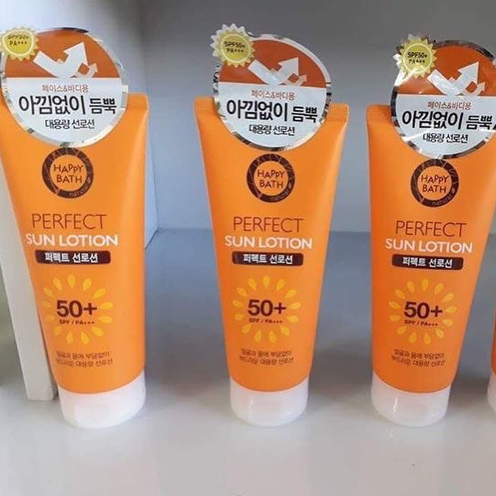 [NEW] Kem Chống Nắng Toàn Thân Body Happy Bath Perfect Sun Lotion 200ml