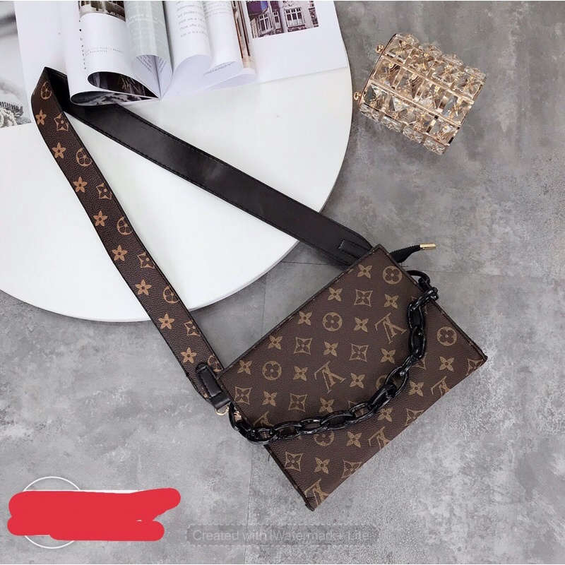 túi xách đeo chéo dáng hộp lv hàng đẹp