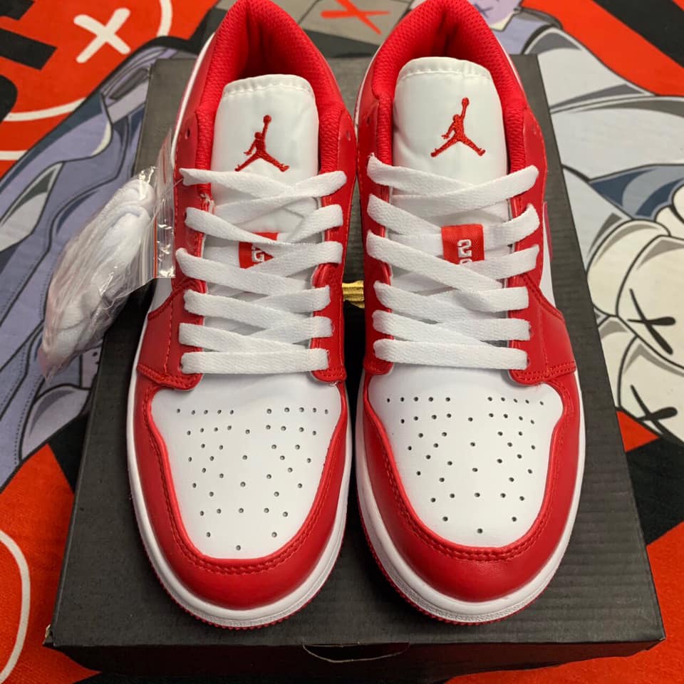 GIÀY JORDAN LOW GYMER ĐỎ TRẮNG CAO CẤP FULL BOX