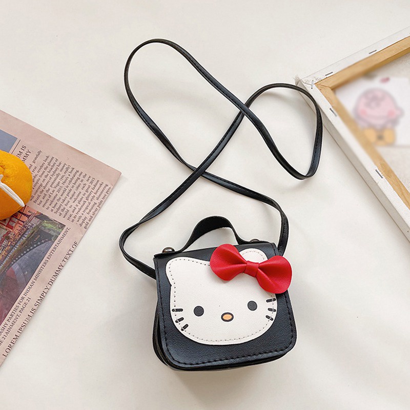 Túi Đeo Chéo Vai Hình Mèo Con mini Dễ Thương Thời Trang Hàn Quốc Dành Cho Bé Gái