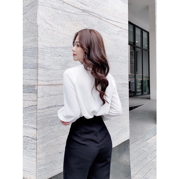 ÁO LỤA XOẮN CỔ CÁCH ĐIỆU