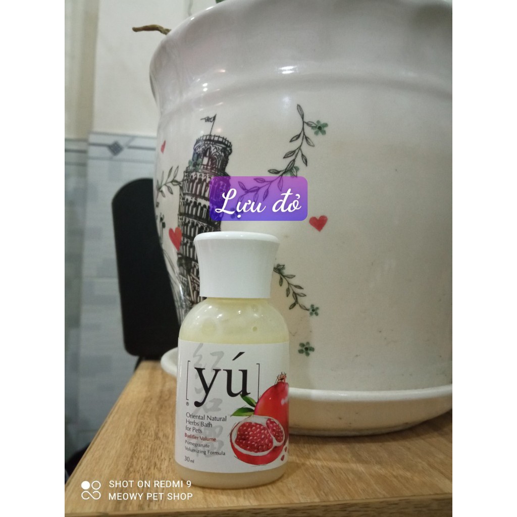 [30ml] sữa tắm Yu chó mèo chai nhỏ du lịch