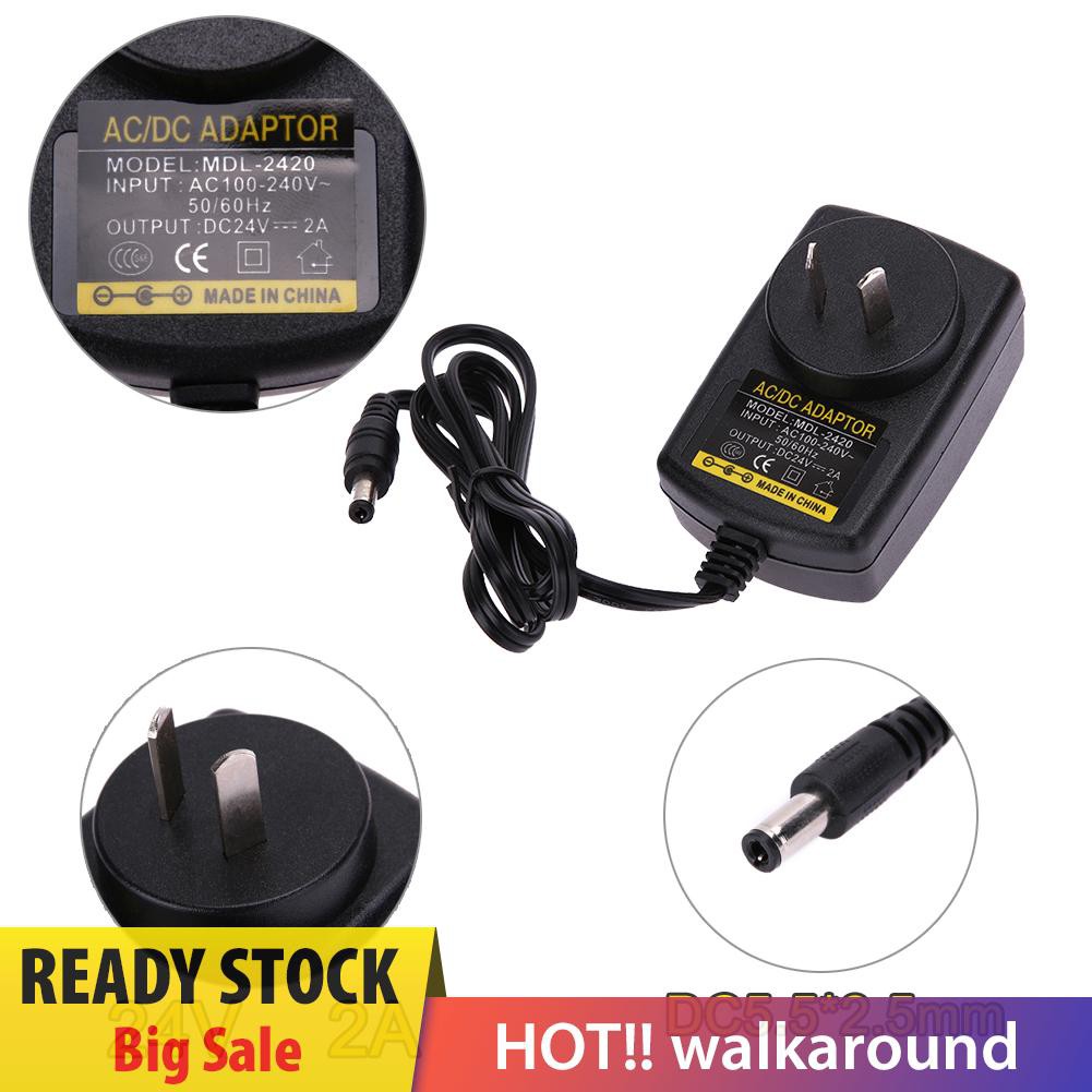 Bộ chuyển đổi nguồn điện AC 100V-240V sang DC 24V 2A 5.5 * 2.5 mm