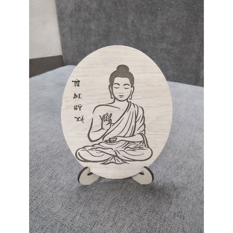 ✔️Tranh phật để bàn | Tranh gỗ phật | Kích thước 11x14cm | Mang an yên đến cho lòng bạn