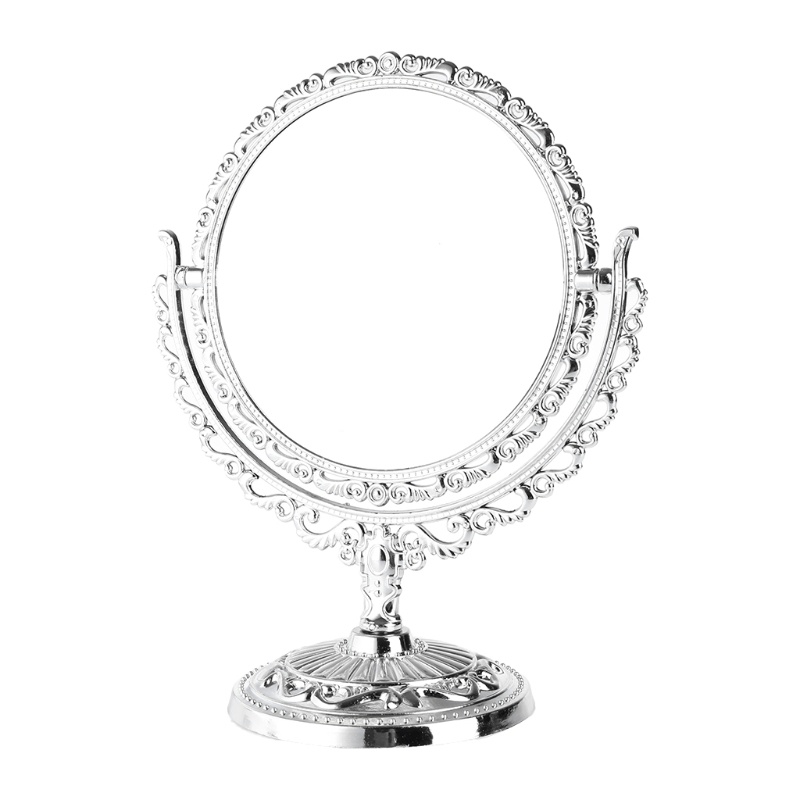 [Hàng mới về] Gương trang điểm sử dụng 2 mặt bằng nhựa thiết kế để bàn