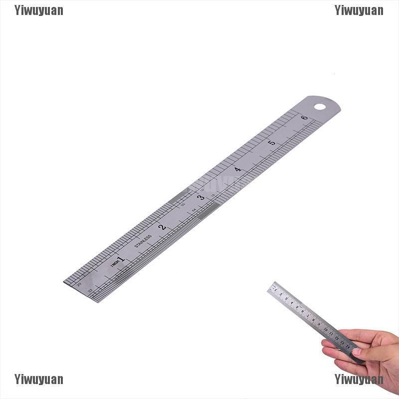 Thước đo kim loại đơn giản kích cỡ 15cm