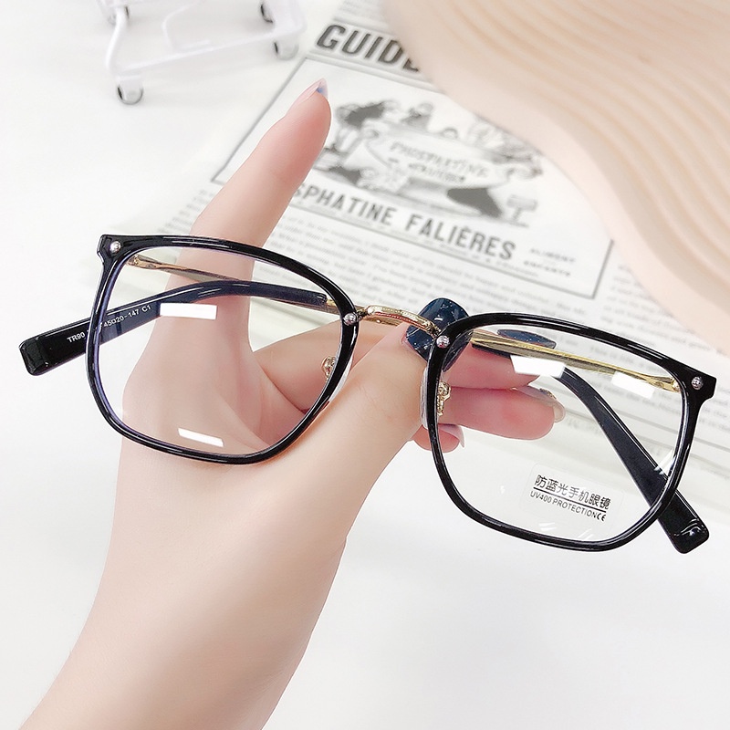 Mắt kính VIENDO tròng đổi màu chống ánh sáng xanh/ tia UV400 phong cách Hàn Quốc cho nam và nữ (cắt độ cận theo yêu cầu)