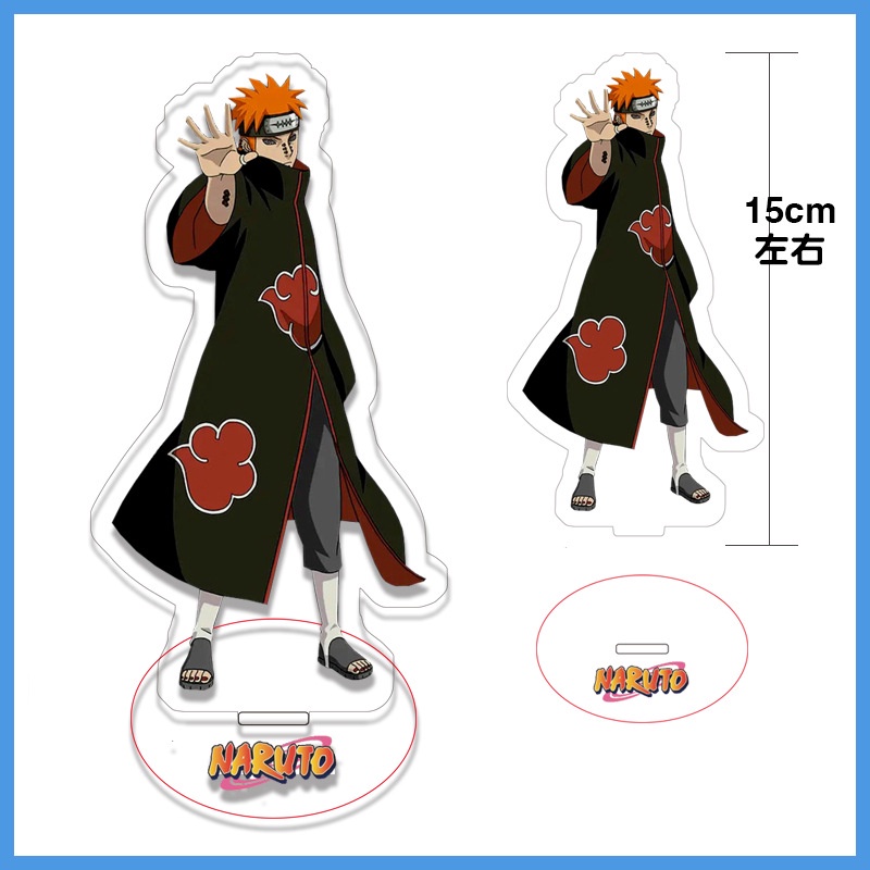 NARUTO Action Figurines Standee Uchiha Sasuke Haruno Sakura Hatake Kakashi 15cm Large Desk Stand