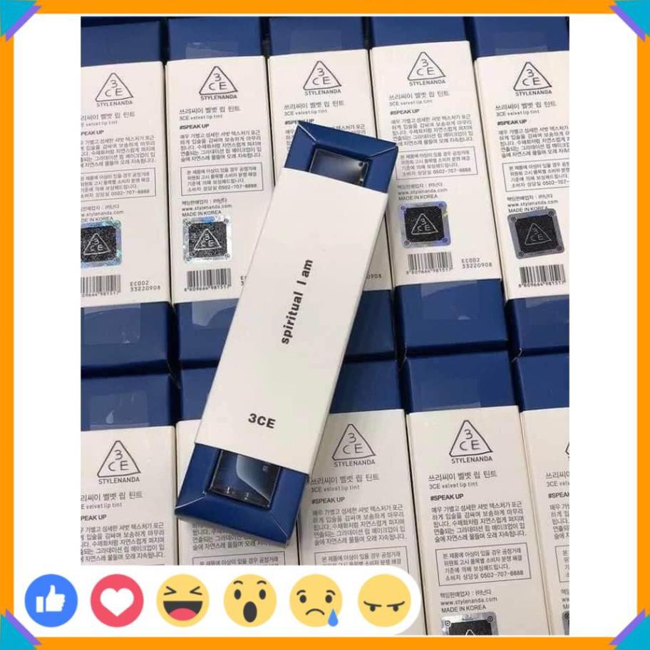 🎁Chính Hãng🎁 Son 3CE - Son Vỏ Xanh Mẫu Mới Màu Đỏ Đất - Son Kem Siêu Lì | BigBuy360 - bigbuy360.vn