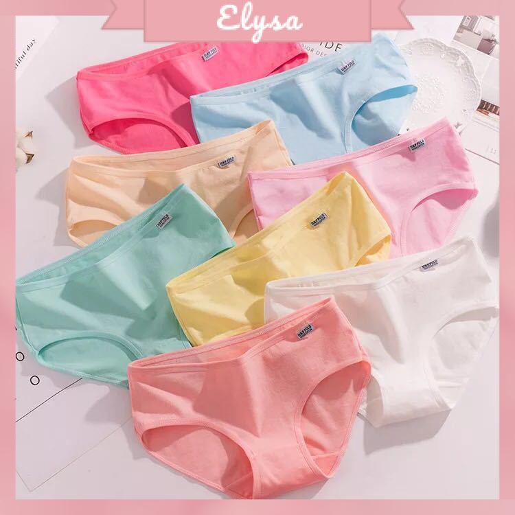 Sét 10 quần lót nữ cotton Pulo xuất mỹ nhiều màu (10Q)