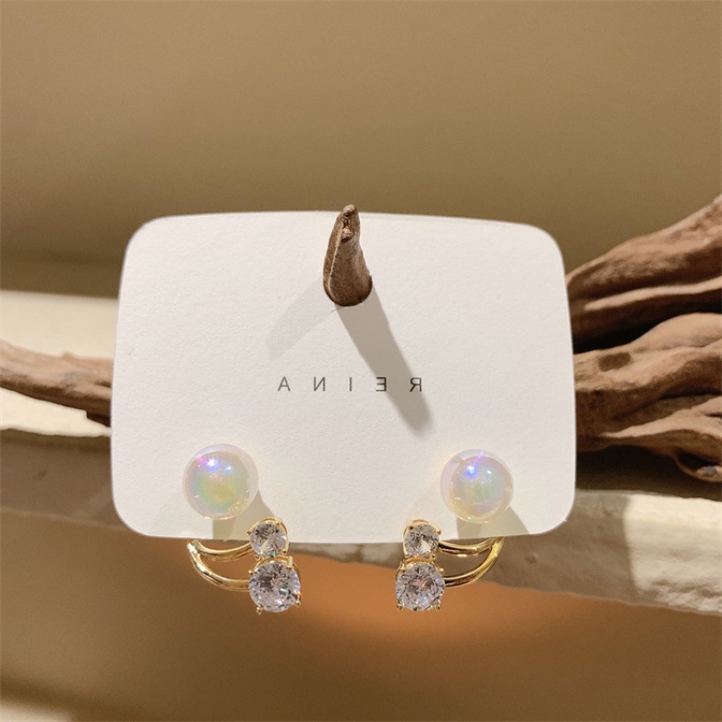 Bông Tai Ngọc Trai Lấp Lánh Phong Cách Hàn Quốc