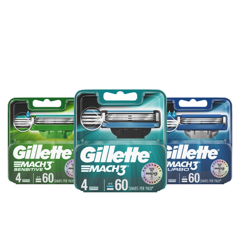 Lưỡi dao cạo râu Gillette Mach3 vỉ 4 lưỡi