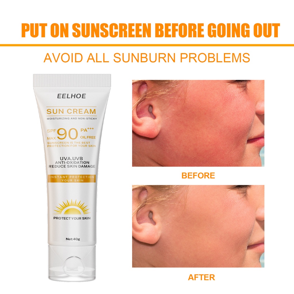 Kem Chống Nắng SPF 50 PA + + + Chiết Xuất Lô Hội 5.5% Dưỡng Ẩm Làm Trắng Da 40ml