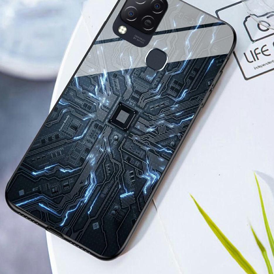 Ốp Điện Thoại Mặt Kính Cho Infinix Hot 11 play Hot 11 Note 8 Hot 8 Hot 10s Smart 6 Smart 5 Hot 9 play Smart 4 Hot 10 play
