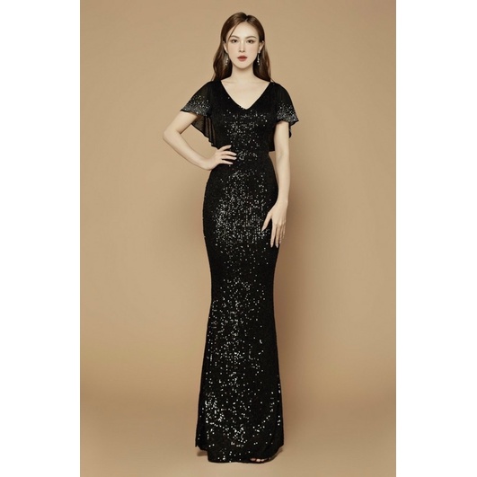 SIZE>70KG ĐẦM DẠ HỘI KIM SA TAY CHOÀNG