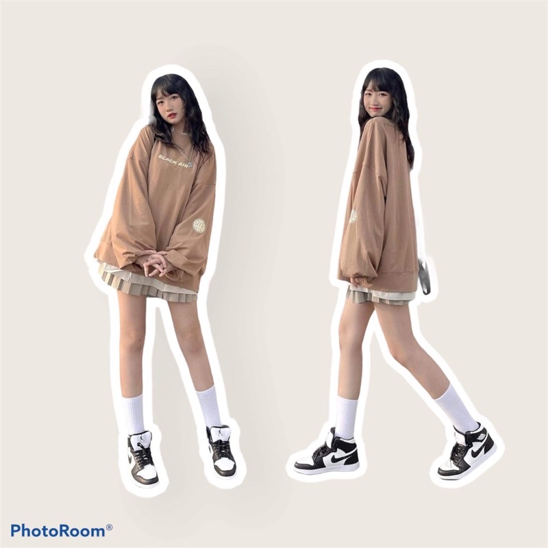 ÁO SWEATER BLACK AIR FORM RỘNG UNISEX