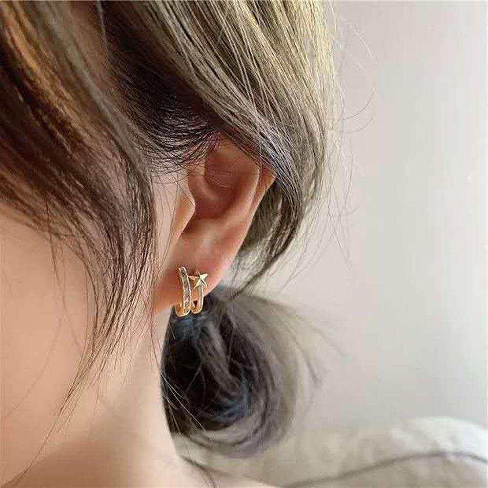 VANES1 Hoa Tai Dáng Dài Phong Cách Vintage Cho Nữ