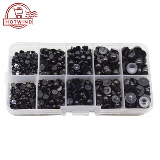 Hộp 760 mắt nhựa kích thước 4-10mm cho làm thú bông