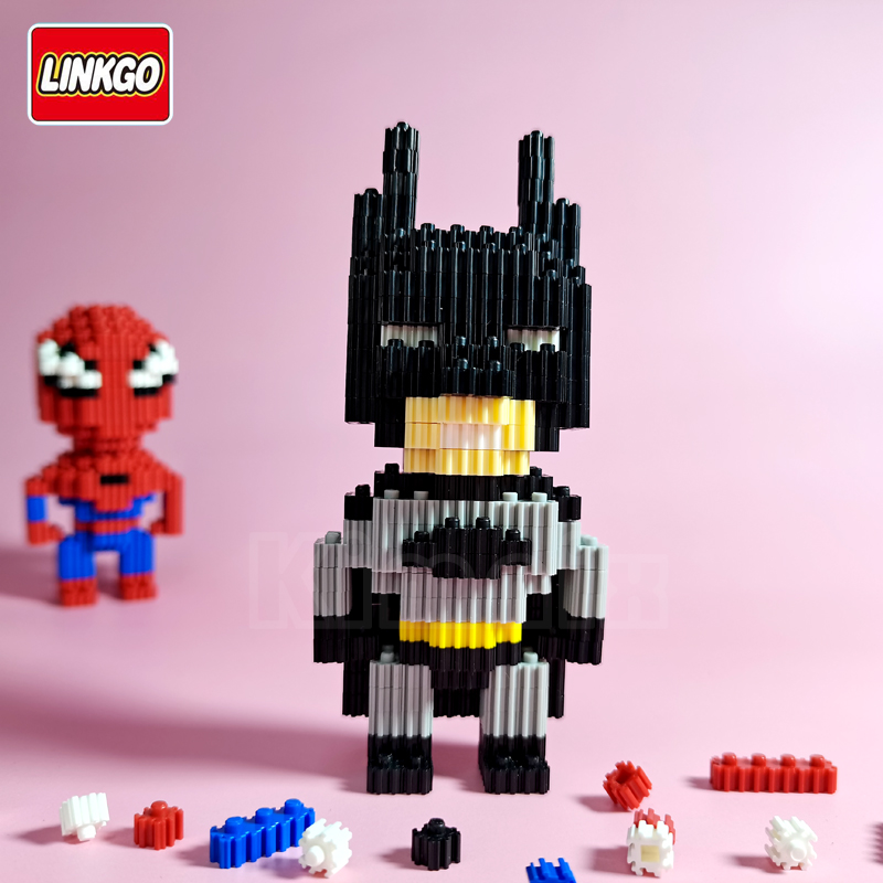 Mô Hình Đồ Chơi Lắp Ráp Lego Nhân Vật Siêu Anh Hùng Marvel Batman Captain America Spiderman Iron Man Naruto