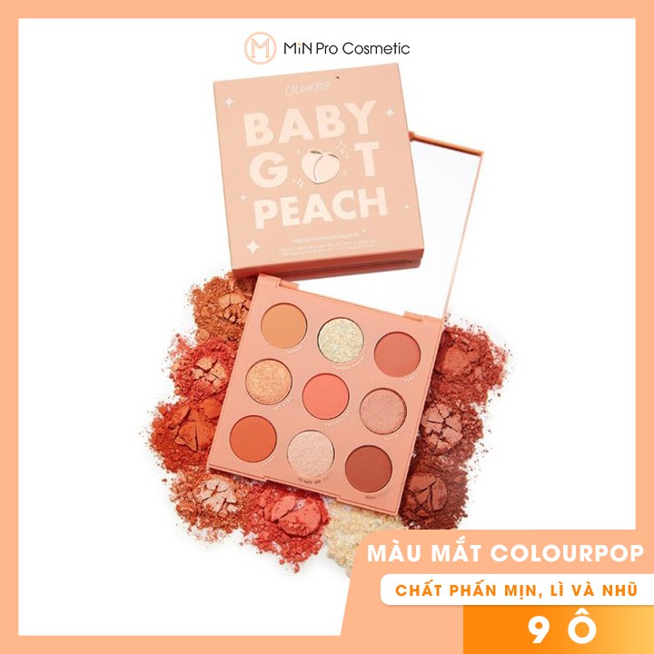 Bảng màu mắt Colourpop Baby Got Peach 9 ô