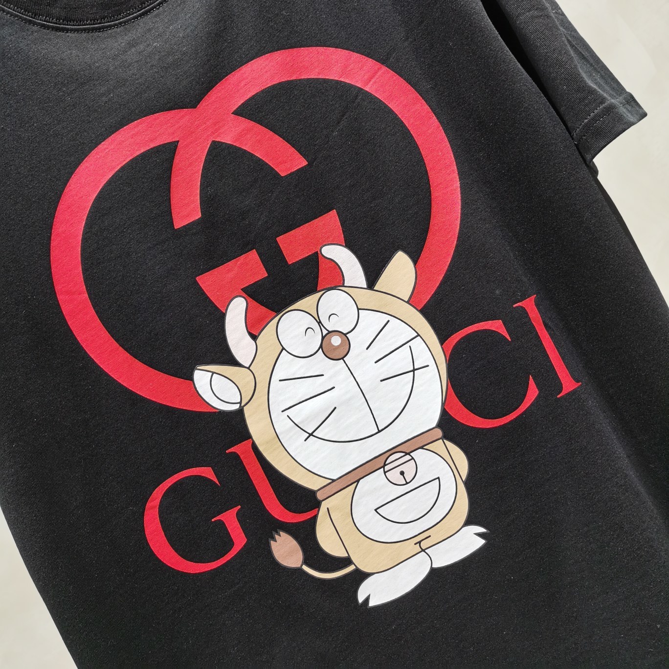 GUCCI men's and women's fashion trend personality round neck cotton printed short-sleeved T-shirt