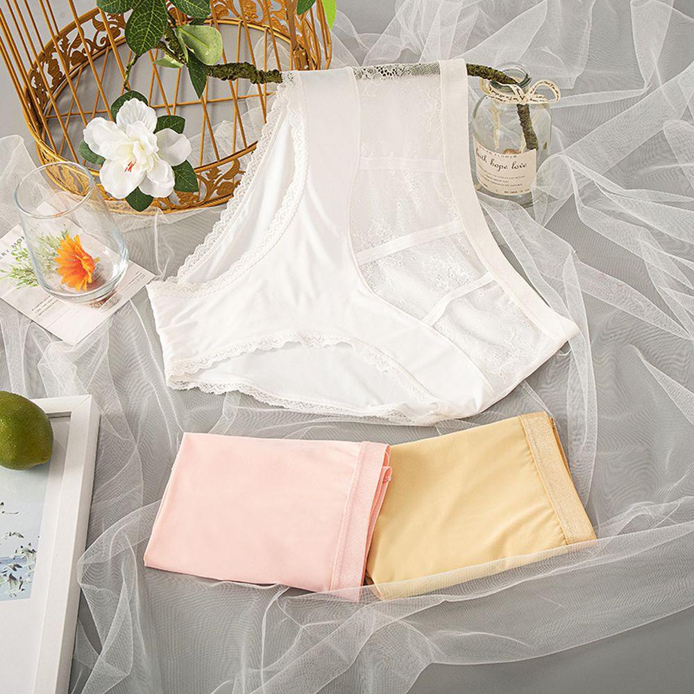 OCEANMAP Quần Lót Ren Hoa Trong Suốt Lưng Cao Thiết Kế Đơn Giản Cho Phái Nữ
