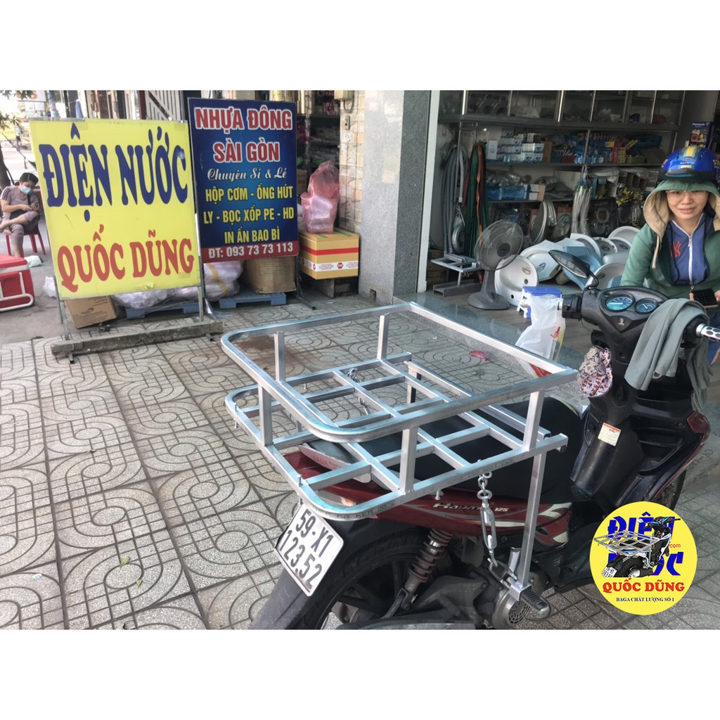[ BAGA] giá chở hàng 4 thùng nước nước suối 20 lít