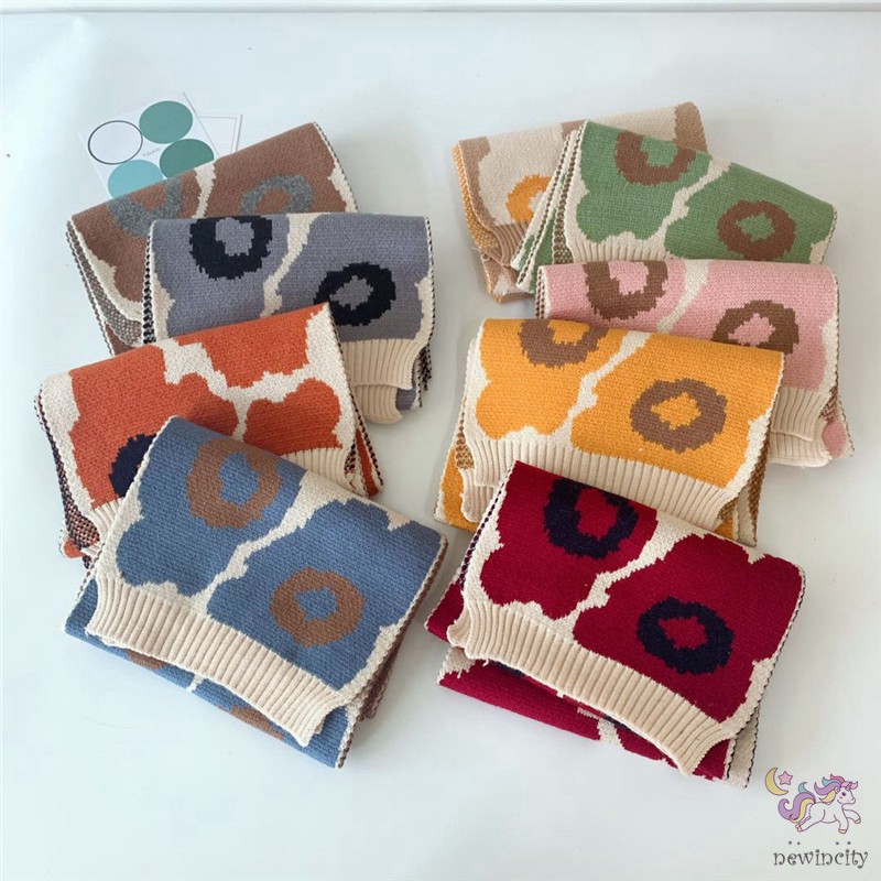 Khăn Choàng Cổ Giữ Ấm Phong Cách Hàn Quốc Cho Bé