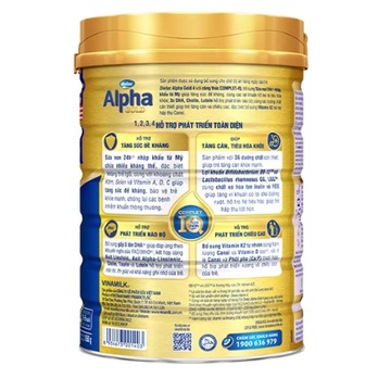 Sữa bột Dielac Alpha Gold 3/4 850g (Sữa non)