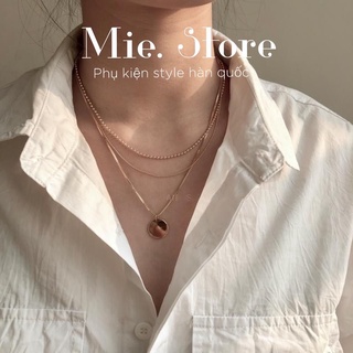 Vòng cổ layer ba lớp, layerng necklace Mie.Store