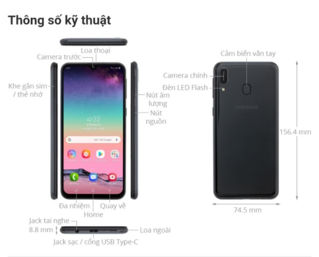 Điện thoại Samsung M20 3/32