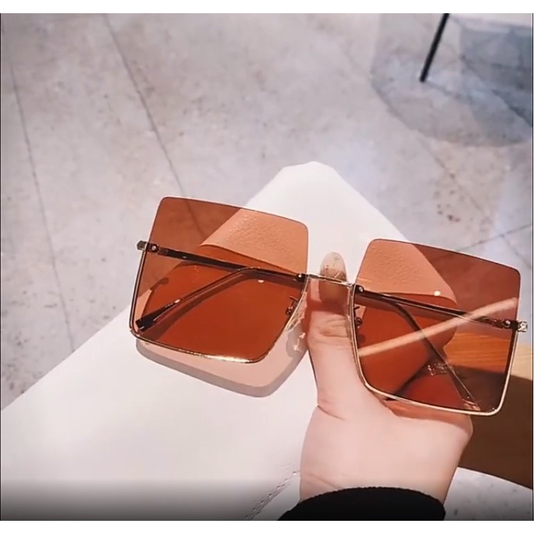 Mắt Kính Nữ Thời Trang 2021 - Kính Râm Nữ Hàn Quốc Cao Cấp Gọng Vuông đen, nâu, xanh_MS04 | BigBuy360 - bigbuy360.vn