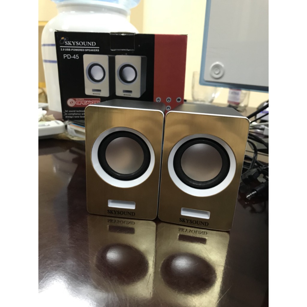 HN04 Bộ Đôi Loa Di Động SKYSOUND PD-45 cho cả điện thoại và máy tính