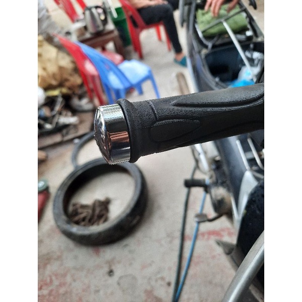 Tay nắm SH mode gù inox trắng đẹp