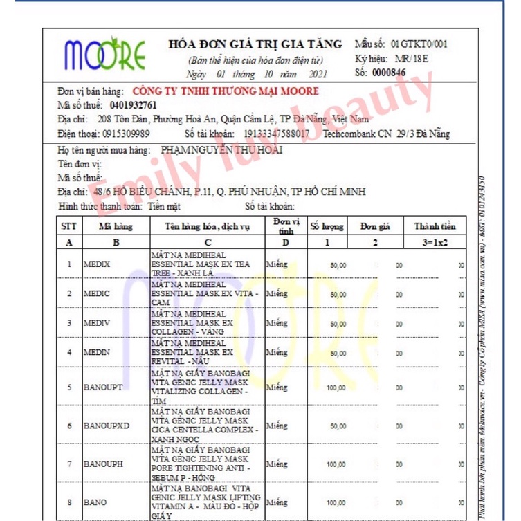 Mặt nạ giấy Banobagi Hàn Quốc