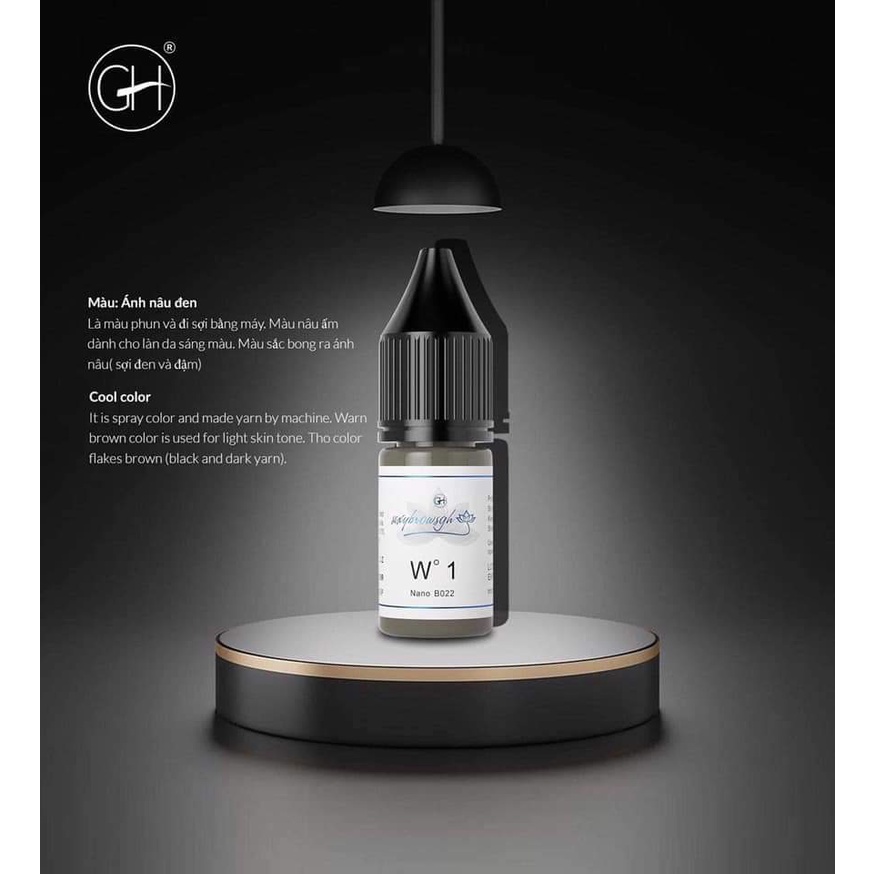 Mực Phun Xăm Kéo Sợi GH, Chai GH